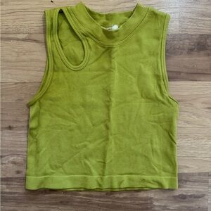 Vibrant Green Sleeveless Tank Top
